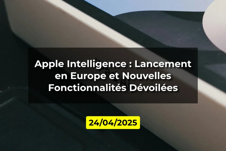 Apple Intelligence : Lancement en Europe et Nouvelles Fonctionnalités Dévoilées