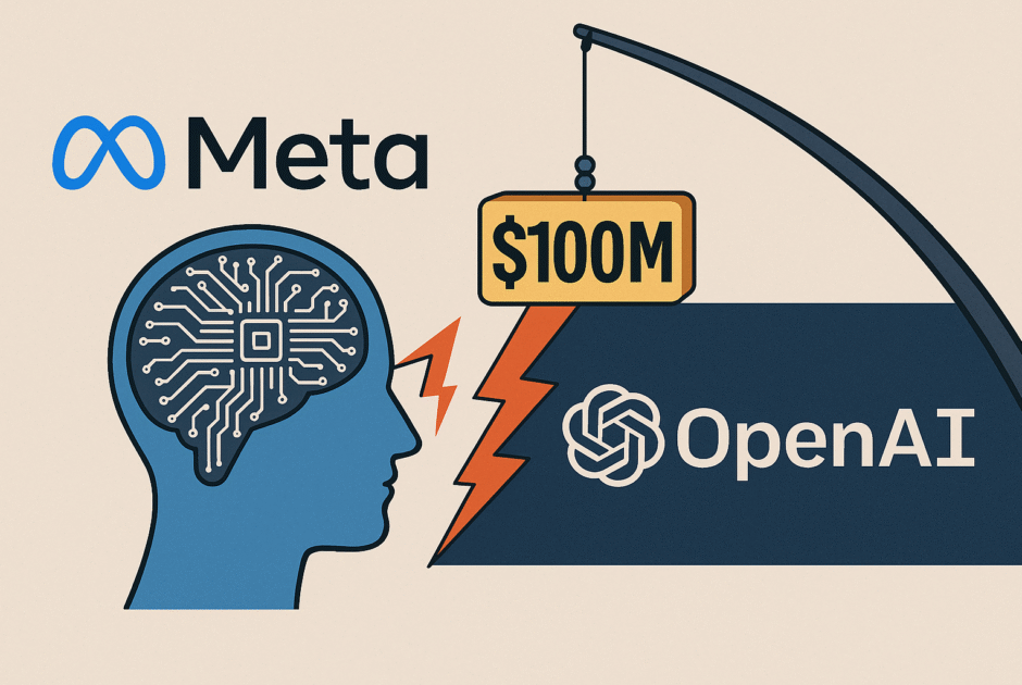 Chasse aux cerveaux IA : Comment Meta veut déstabiliser OpenAI avec des primes à 100M$ (et pourquoi tout l'écosystème tremble)