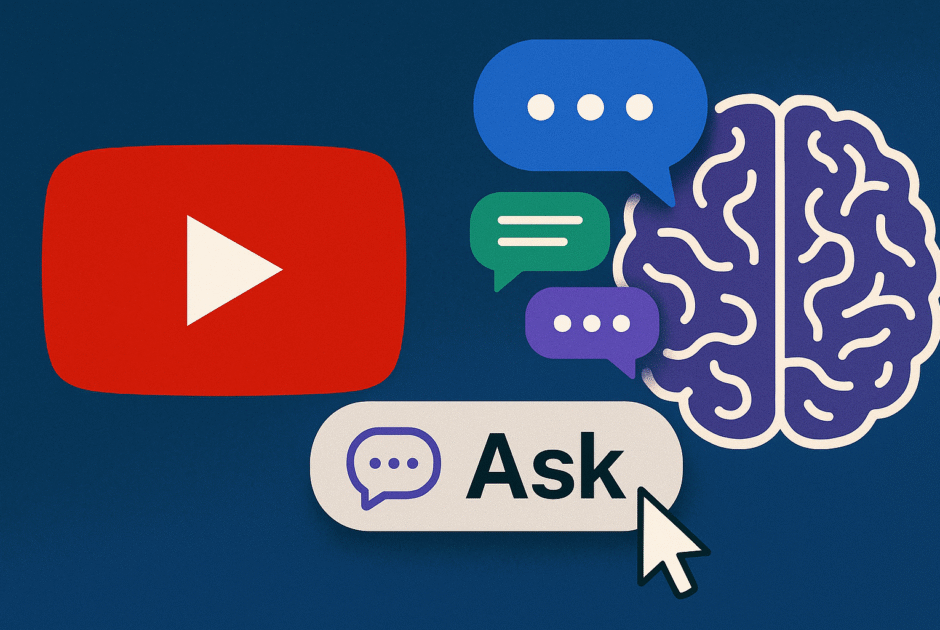 YouTube passe à l'IA conversationnelle : pourquoi le bouton "Ask" peut changer la recherche vidéo (et bousculer l'écosystème LLM)