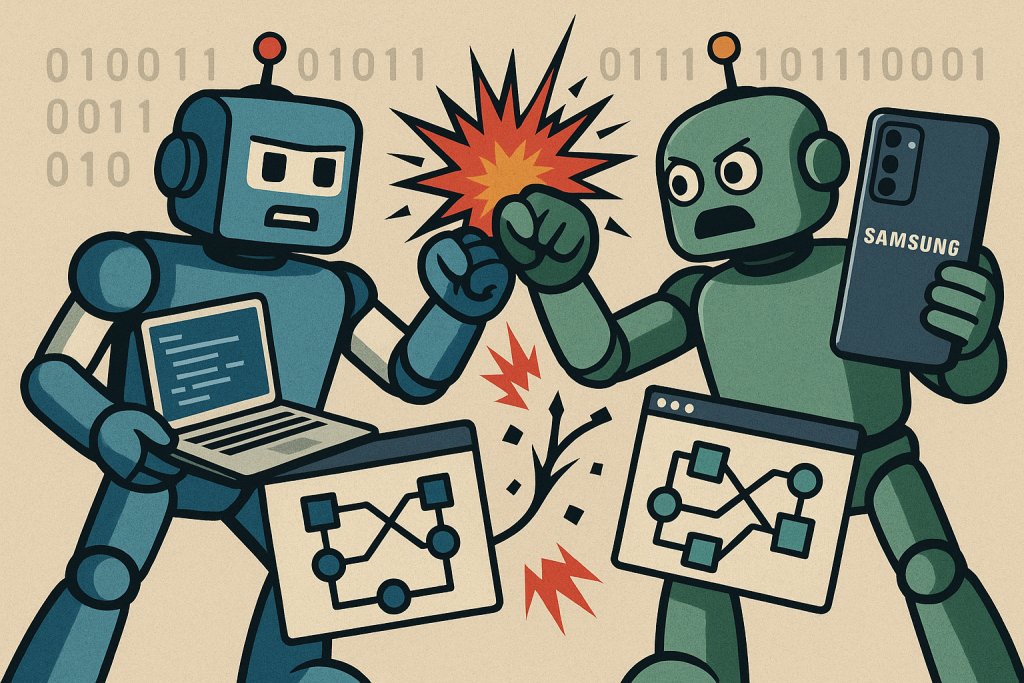 Guerres de Bots : Quand les Agents IA Entrent en Conflit et Perturbent l'Industrie – Le Cas Samsung & les Nouveaux Défis de l'Interopérabilité