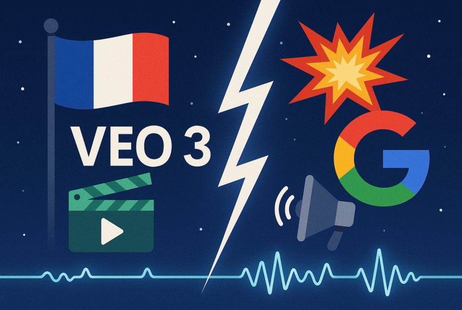 Veo 3 débarque en France : Google relance la guerre de l'IA générative vidéo (Avec le Son)