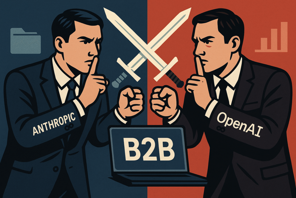 Anthropic vs OpenAI: Nouveaux Leaders et Guerres Secrètes pour le B2B – Ce Que Personne ne Vous Dit (Spécial CTO, CPO, Data Leaders)