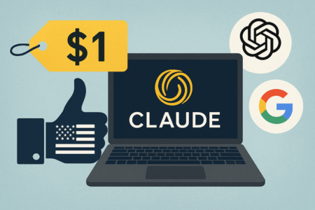 Claude à 1$ pour l'État américain: le coup de force d'Anthropic qui redéfinit la distribution des LLM (et la concurrence OpenAI/Google)