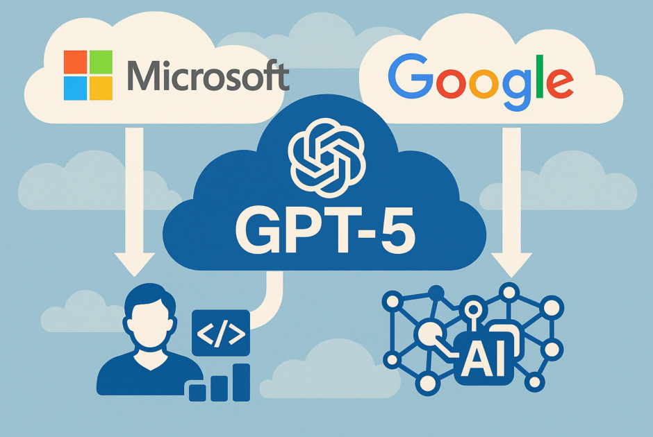 Microsoft et Google activent GPT‑5 dans leurs clouds : Pourquoi l'intégration simultanée marque une rupture mondiale pour les développeurs et l'écosystème IA